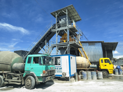 Filipinler'de hzs90 beton karıştırma tesisi